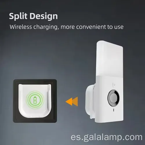 Luz activada de movimiento con carga USB incorporada